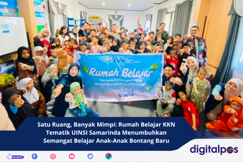 Satu Ruang, Banyak Mimpi Rumah Belajar KKN Tematik UINSI Samarinda Menumbuhkan Semangat Belajar Anak-Anak Bontang Baru