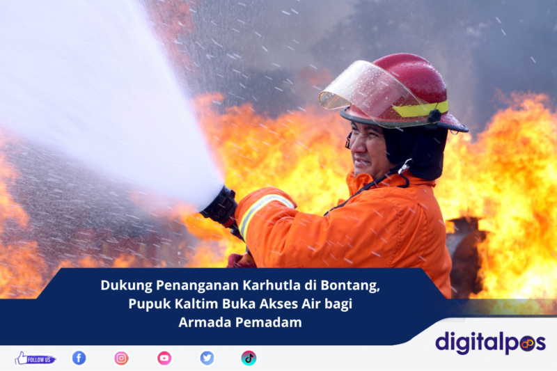 Dukung Penanganan Karhutla di Bontang, Pupuk Kaltim Buka Akses Air bagi Armada Pemadam (1)