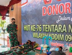 Sambut HUT TNI ke 76, Kodim Bontang Gelar Donor Darah