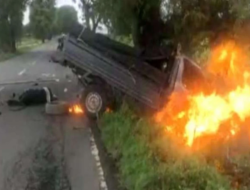 Hilang Kendali, Mobil Tabrak Pohon, 5 Orang Meninggal