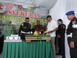 Wali Kota Bontang Hadiri Acara Sykuran HUT POM AD ke-76