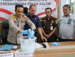 Polda Kaltim Musnahkan Hampir Setengah Kilogram Sabu, Tersangka MI Terancam Hukuman Berat