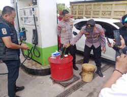 Kapolres Bontang Pimpin Sidak di SPBU, Pastikan BBM Murni dan Bebas Oplosan