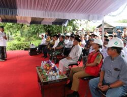 Bupati Kukar Letakkan Batu Pertama Pembangunan Jembatan Pendamping Jembatan Besi di Tenggarong