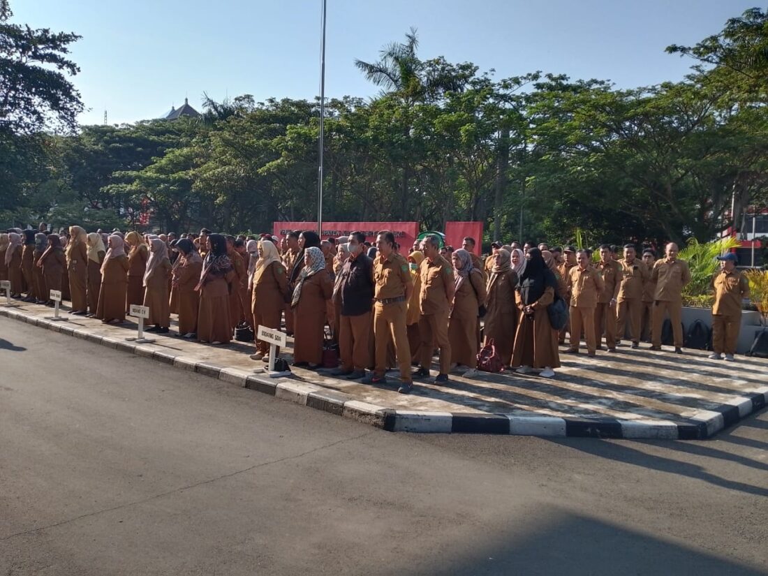 Bangun Etos Kerja, Kabid Bina Konstruksi Kukar Imbau ASN dan P3K Disiplin Ikuti Apel Pagi