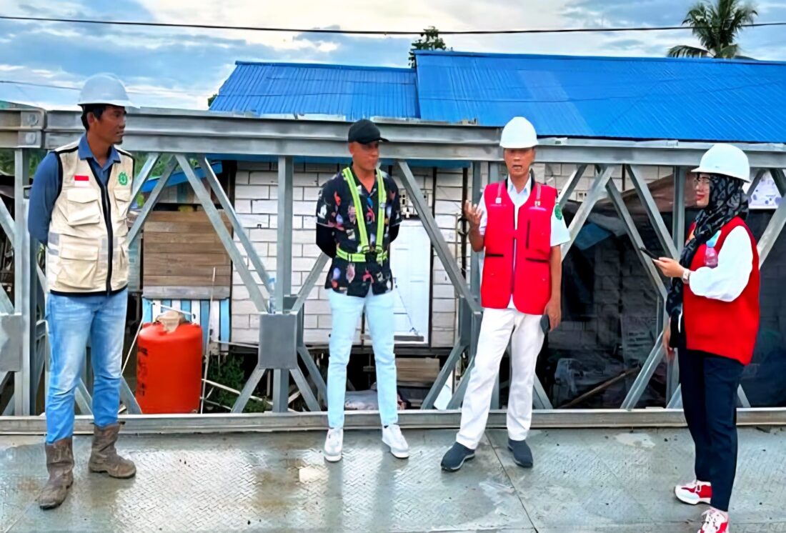 Pastikan Proyek Sesuai Standar, Dinas PU Kukar Tinjau Pembangunan Jembatan Jongkang
