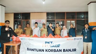 Respon Cepat Banjir Bontang, PKT Proaktif Salurkan 1.000 Paket Makanan