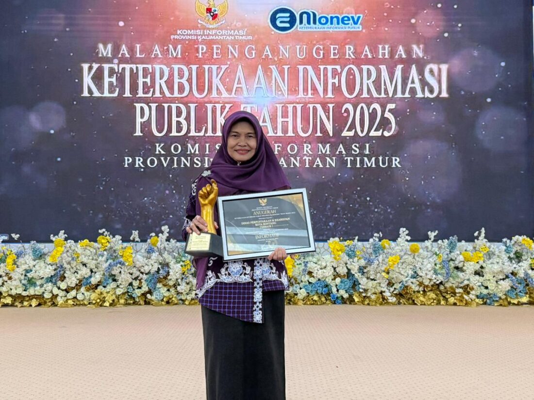 Membanggakan, DPK Bontang Raih Penghargaan Terbaik I Keterbukaan Informasi Publik Tingkat Provinsi Kaltim 2025