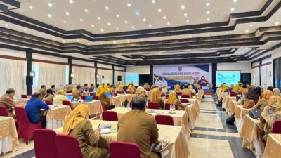Suasana Sosialisasi dan Workshop Tata Naskah Dinas, sesuai Perwali Nomor 29 Tahun 2023 tentang Pedoman Tata Naskah Dinas.
