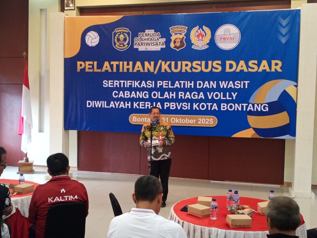 Wujudkan Pembinaan Berkelanjutan, Pemkot Bontang Fasilitasi Sertifikasi Pelatih dan Wasit Voli