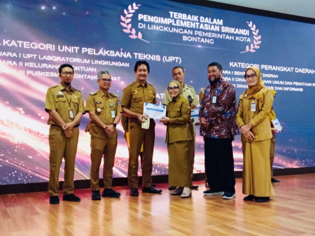 Dorong Budaya Tertib Arsip, DPK Bontang Anugerahkan Penghargaan kepada OPD Berprestasi dalam Pengelolaan Arsip