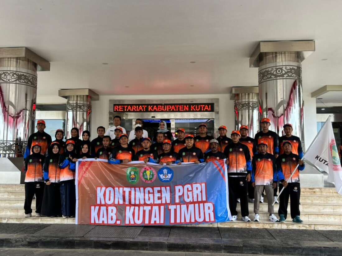 Bupati Kutim Lepas 43 Atlet ke Porseni PGRI 2025: Target Masuk Tiga Besar, Tekankan Kekompakan Kontingen