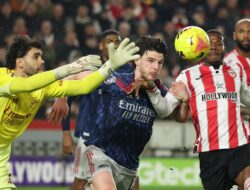 Ditahan Brentford 1-1, Arsenal Gagal Jauh dari Kejaran Man City