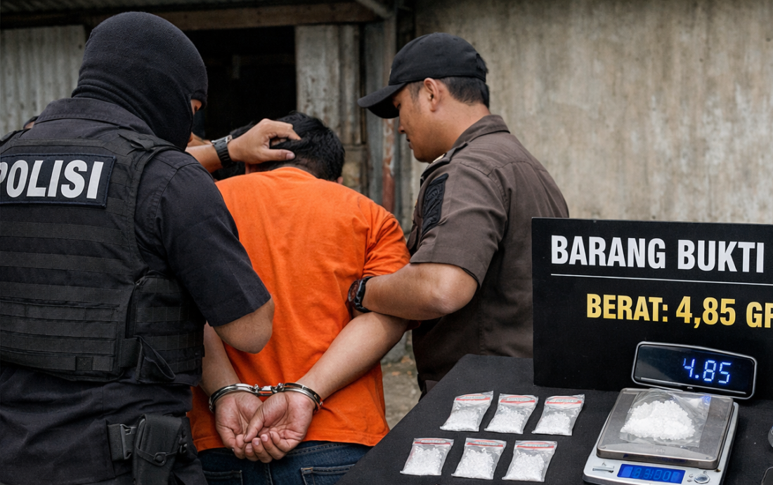 Polres Bontang Bongkar Peredaran Sabu di Api-Api, Pria 25 Tahun Diciduk