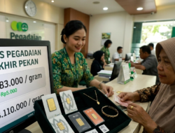 Harga Emas Pegadaian Naik Tipis Jelang Akhir Pekan, UBS Tembus Rp3,083 Juta per Gram