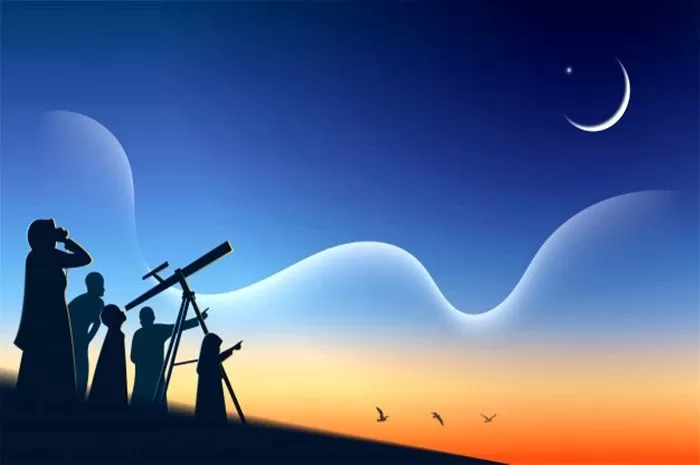 ilustrasi pemantauan hilal