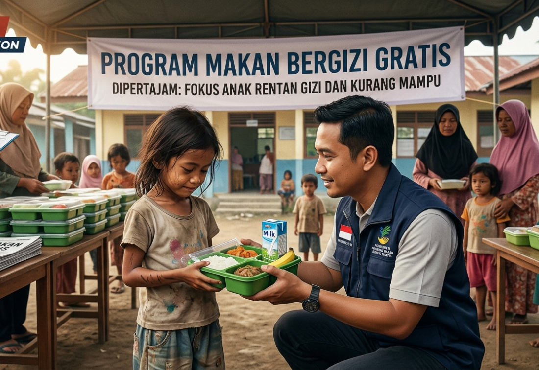Program Makan Bergizi Gratis Dipertajam, Fokus ke Anak Rentan Gizi dan Kurang Mampu