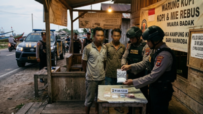 Polisi Gagalkan Peredaran Sabu di Muara Badak, Dua Pria Diciduk dengan Barang Bukti 16,55 Gram