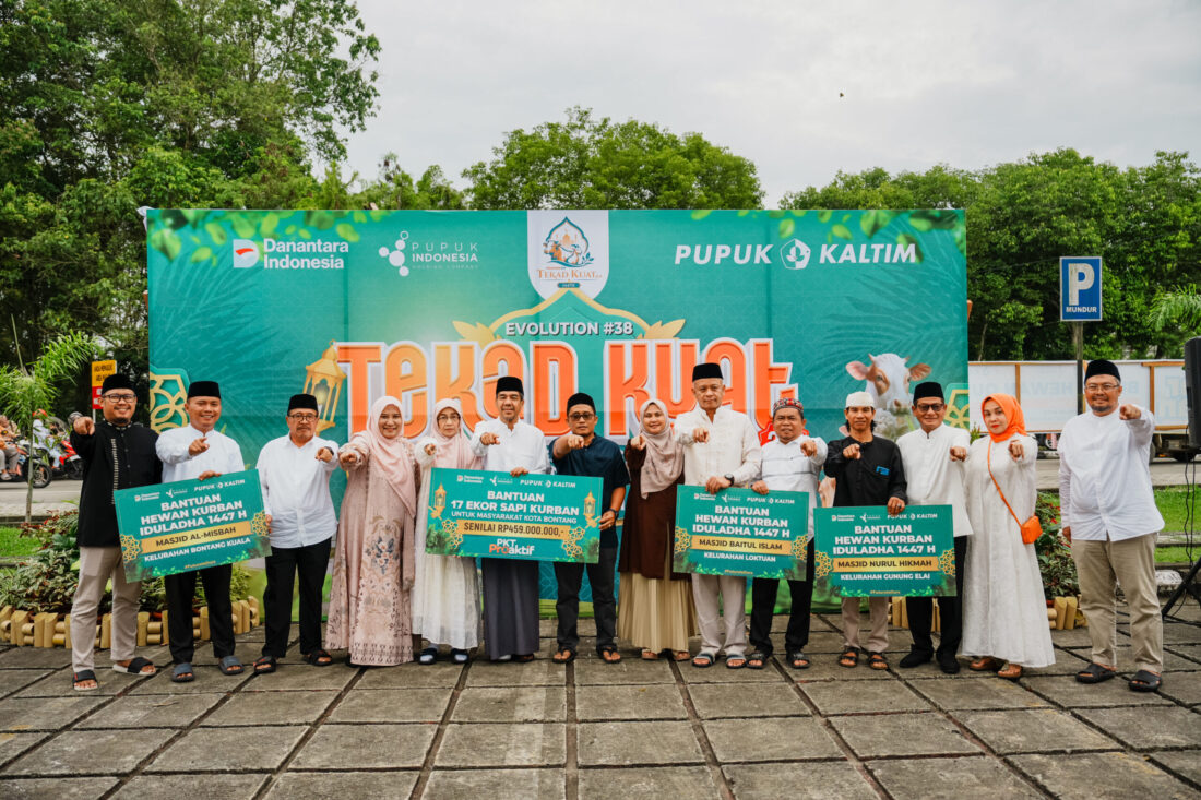 Libatkan Karyawan, Pupuk Kaltim Salurkan Hewan Kurban untuk Ribuan Penerima Manfaat di Bontang