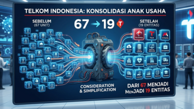 Restrukturisasi Besar-Besaran, Telkom Pangkas Anak Usaha dari 67 Jadi 19 Entitas demi Perkuat Bisnis Digital