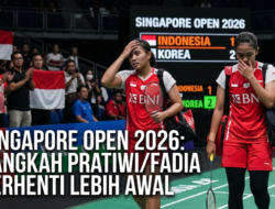 Tiwi/Fadia Tersingkir di Babak Awal Singapore Open 2026, Indonesia Kehabisan Wakil di Ganda Putri