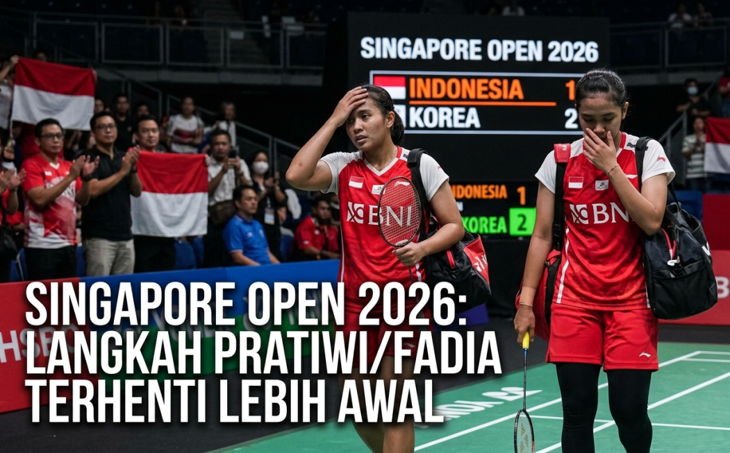 Tiwi/Fadia Tersingkir di Babak Awal Singapore Open 2026, Indonesia Kehabisan Wakil di Ganda Putri