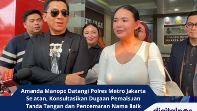 Amanda Manopo Datangi Polres Metro Jakarta Selatan, Konsultasikan Dugaan Pemalsuan Tanda Tangan dan Pencemaran Nama Baik
