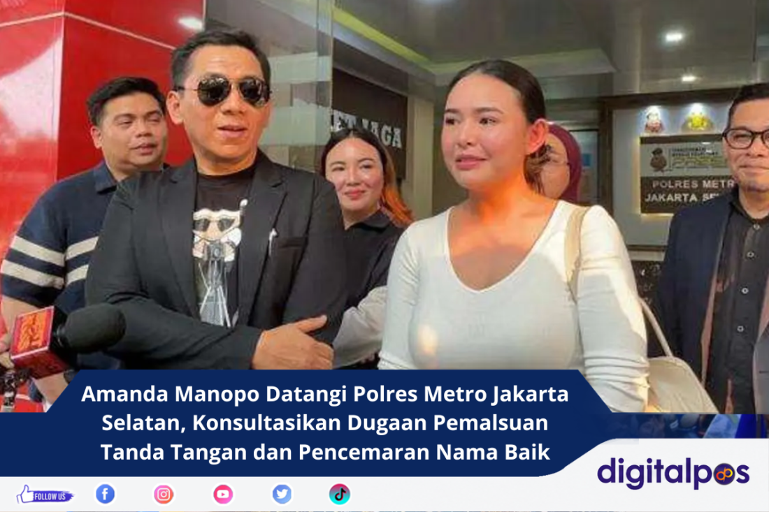 Amanda Manopo Datangi Polres Metro Jakarta Selatan, Konsultasikan Dugaan Pemalsuan Tanda Tangan dan Pencemaran Nama Baik