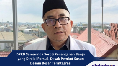 DPRD Samarinda Soroti Penanganan Banjir yang Dinilai Parsial, Desak Pemkot Susun Desain Besar Terintegrasi