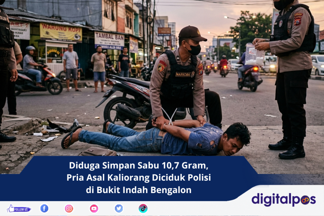 Diduga Simpan Sabu 10,7 Gram, Pria Asal Kaliorang Diciduk Polisi di Bukit Indah Bengalon