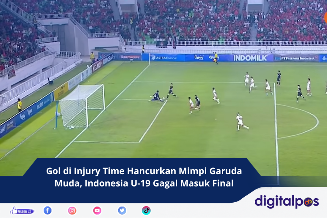 Gol di Injury Time Hancurkan Mimpi Garuda Muda, Indonesia U-19 Tersingkir dari Semifinal AFF U-19 2026