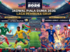 Jadwal Piala Dunia 2026: Meksiko Hadapi Afrika Selatan, Amerika Serikat Tantang Paraguay di Laga Pembuka Grup