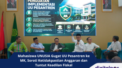 Mahasiswa UNUSIA Gugat UU Pesantren ke MK, Soroti Ketidakpastian Anggaran dan Tuntut Keadilan Fiskal