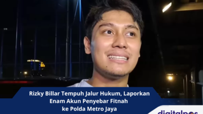 Rizky Billar Tempuh Jalur Hukum, Laporkan Enam Akun Penyebar Fitnah ke Polda Metro Jaya