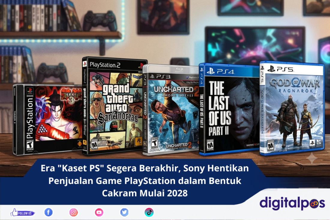 Era Kaset PS Segera Berakhir, Sony Hentikan Penjualan Game PlayStation dalam Bentuk Cakram Mulai 2028