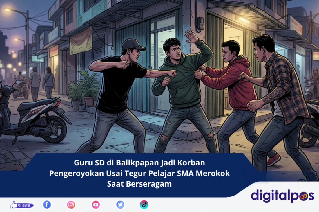 Guru SD di Balikpapan Jadi Korban Pengeroyokan Usai Tegur Pelajar SMA Merokok Saat Berseragam