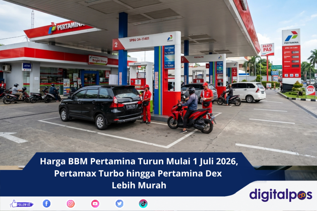 Harga BBM Pertamina Turun Mulai 1 Juli 2026, Pertamax Turbo hingga Pertamina Dex Lebih Murah