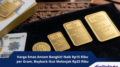 Harga Emas Antam Bangkit! Naik Rp15 Ribu per Gram, Buyback Ikut Melonjak Rp25 Ribu