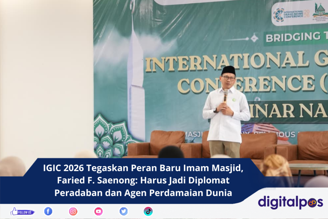 IGIC 2026 Tegaskan Peran Baru Imam Masjid, Faried F. Saenong Harus Jadi Diplomat Peradaban dan Agen Perdamaian Dunia