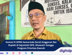 Komisi IV DPRD Samarinda Soroti Anggaran Nol Rupiah di Sejumlah OPD, Khawatir Ganggu Program Prioritas Daerah