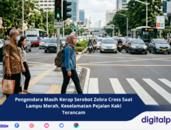 Pengendara Masih Kerap Serobot Zebra Cross Saat Lampu Merah, Keselamatan Pejalan Kaki Terancam