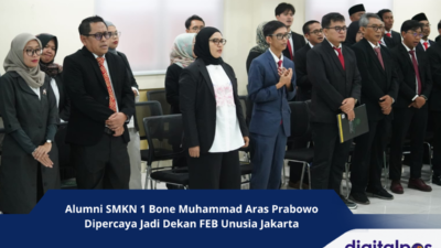 Alumni SMKN 1 Bone Muhammad Aras Prabowo Dipercaya Jadi Dekan FEB Unusia Jakarta