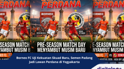 Borneo FC Uji Kekuatan Skuad Baru, Semen Padang Jadi Lawan Perdana di Yogyakarta