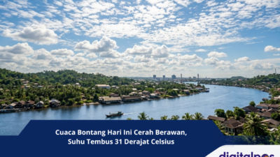 Cuaca Bontang Hari Ini Cerah Berawan, Suhu Tembus 31 Derajat Celsius