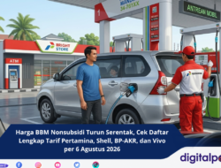 Harga BBM Nonsubsidi Turun Serentak, Cek Daftar Lengkap Tarif Pertamina, Shell, BP-AKR, dan Vivo per 6 Agustus 2026