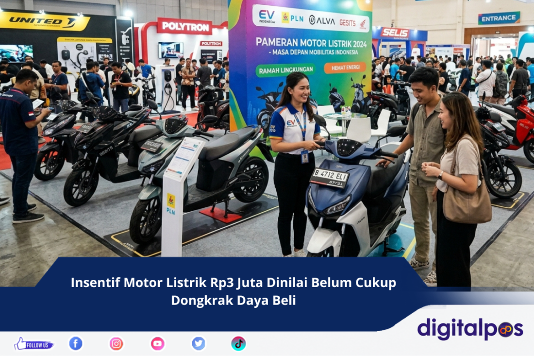 Insentif Motor Listrik Rp3 Juta Dinilai Belum Cukup Dongkrak Daya Beli