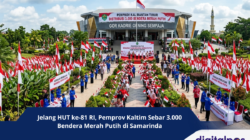 Jelang HUT ke-81 RI, Pemprov Kaltim Sebar 3.000 Bendera Merah Putih di Samarinda