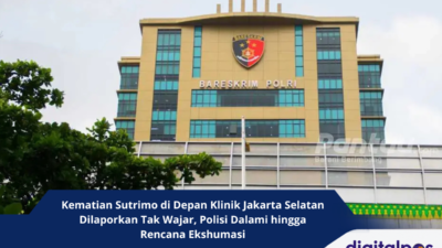 Kematian Sutrimo di Depan Klinik Jakarta Selatan Dilaporkan Tak Wajar, Polisi Dalami hingga Rencana Ekshumasi