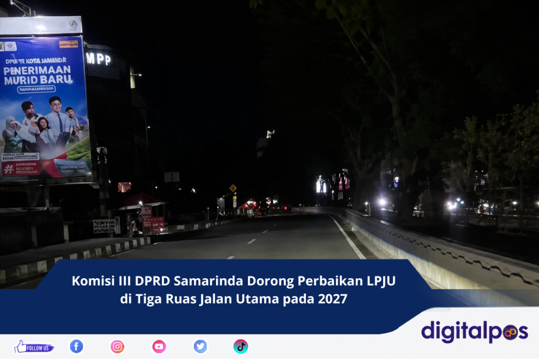 Komisi III DPRD Samarinda Dorong Perbaikan LPJU di Tiga Ruas Jalan Utama pada 2027
