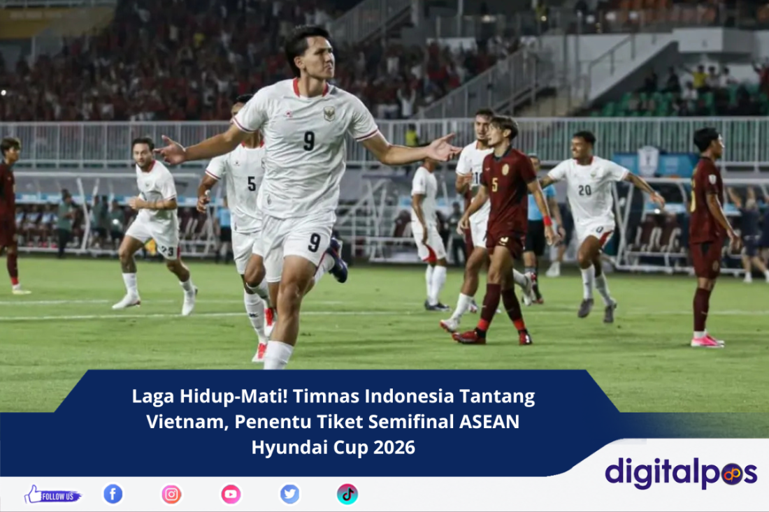 Laga Hidup-Mati! Timnas Indonesia Tantang Vietnam, Penentu Tiket Semifinal ASEAN Hyundai Cup 2026